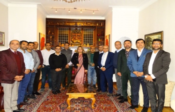 Discussions on Pravasi Bharatiya Divas with leaders of Indian diaspora associations hosted by Amb Pooja Kapur at India House